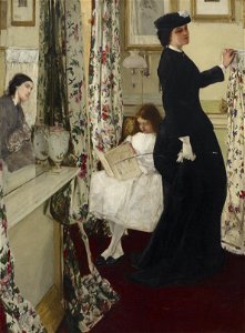 James McNeill Whistler - Harmony in Green and Rose- The Music Room - Google Art Project