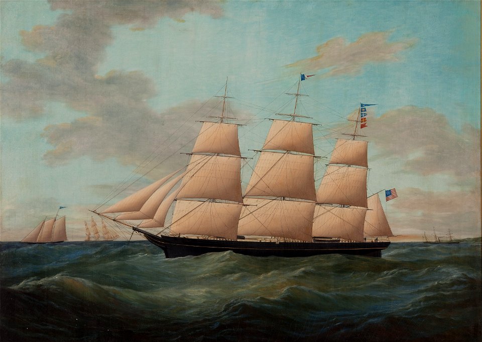 James E. Buttersworth - Painting of the fullrigger „United States“