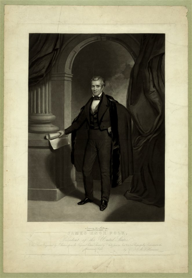 James Knox Polk, President of the United States - engraved by J. Sartain from the original picture painted by T. Sully, Junr. LCCN96521722