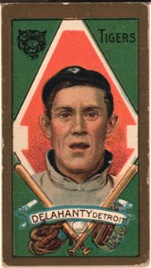 James Delahanty, Detroit Tigers, baseball card portrait LCCN2008677860
