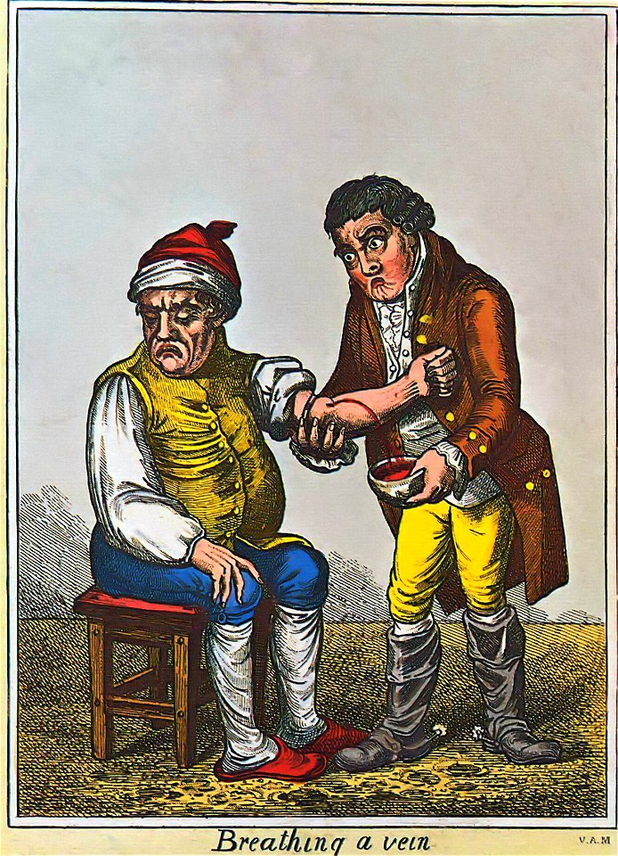 James Gillray - Der Aderlass (um 1805) London