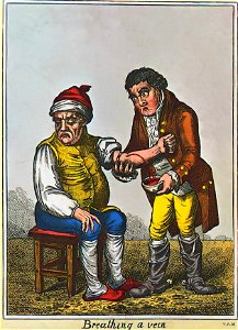James Gillray - Der Aderlass (um 1805) London