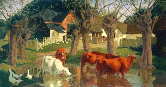 James Bateman (1893-1959) - Pastoral - N04471 - National Gallery. Free illustration for personal and commercial use.