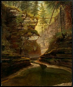 James Hope - Frowning Cliff, Watkins Glen, New York - 48.430 - Museum of Fine Arts