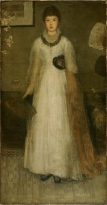 James Abbott McNeill Whistler - Harmony in Grey and Peach Colour - 1943.165 - Fogg Museum. Free illustration for personal and commercial use.