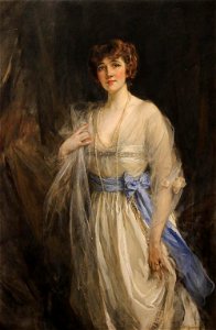 James Jebusa Shannon - Lady Grace Dance (Mrs George Dance), 1917. Free illustration for personal and commercial use.