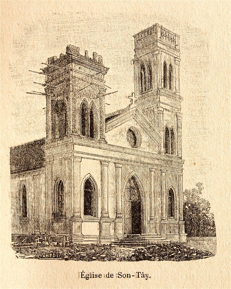 L.Girod-Dix Ans de Haut-Tonkin-1899-église de Son Tày