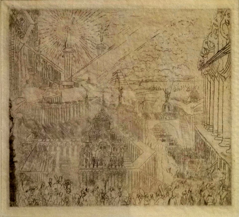 James Ensor (1888) Inname van een vreemde stad 001