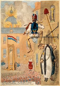 James Gillray Pinnacle of Liberty