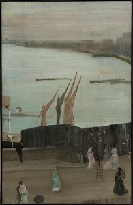 James McNeill Whistler - Variations in Pink and Grey- Chelsea - Google Art Project. Free illustration for personal and commercial use.