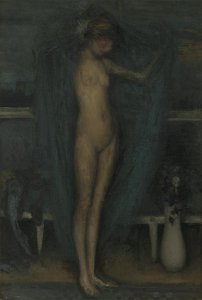 James McNeill Whistler - Harmony in Blue and Gold- The Little Blue Girl - Google Art Project