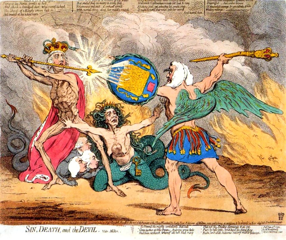 James Gillray - Sin, Death and the Devil - WGA08994