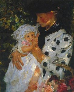 James Jebusa Shannon (1862-1923) - The Flower Girl - N01901 - National Gallery. Free illustration for personal and commercial use.