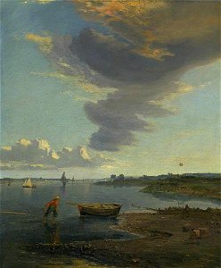 James Holland (1799-1870) - The Thames below Woolwich, 1843 - N04236 - National Gallery. Free illustration for personal and commercial use.