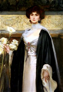 James Jebusa Shannon - White Lilies - kaifineart