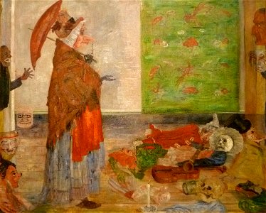 James Ensor (1889) - De verbazing van her masker Wouse 001