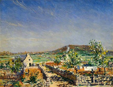 James Dickson Innes (1887-1914) - South of France, Bozouls, near Rodez - N03468 - National Gallery. Free illustration for personal and commercial use.