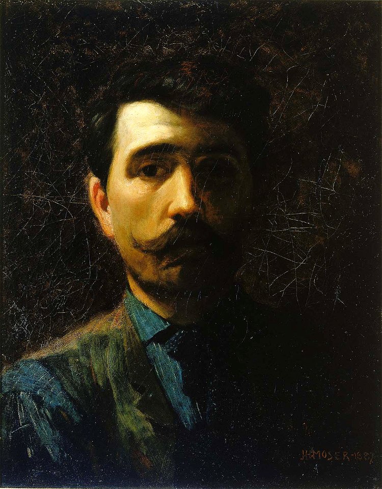 James Henry Moser - Self-Portrait - 1966.10.1 - Smithsonian American Art Museum