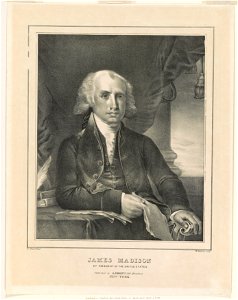 James Madison, 4th president of the United States - G. Stuart pinxt. ; W. Ball on stone. LCCN2003679975