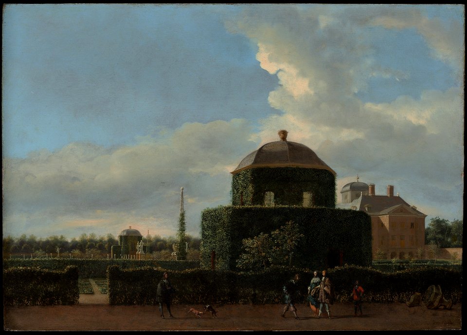 Jan van der Heyden - The Huis ten Bosch at The Hague and Its Formal Garden (View from the East)