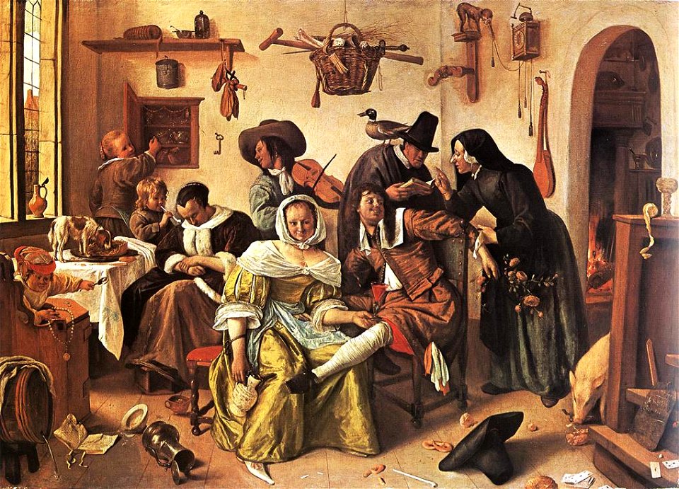 Jan Steen - In Luxury, Look Out - WGA21744