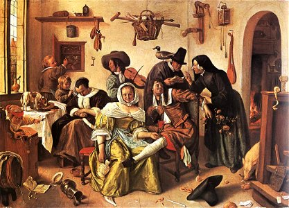 Jan Steen - In Luxury, Look Out - WGA21744