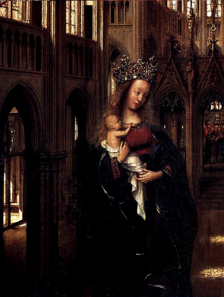 Jan van Eyck - Madonna in the Church (detail) - WGA7591 - Free Stock ...