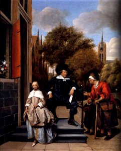 Jan Steen - A Burgher of Delft and His Daughter - WGA21710