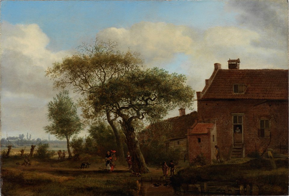 Jan van der Heyden - Landscape with Farmhouse - 2017.232 - Fogg Museum