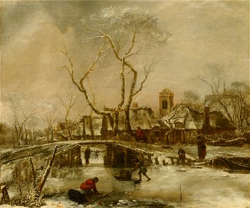 Jan van de Cappelle - Winter Landscape - 567 - Mauritshuis