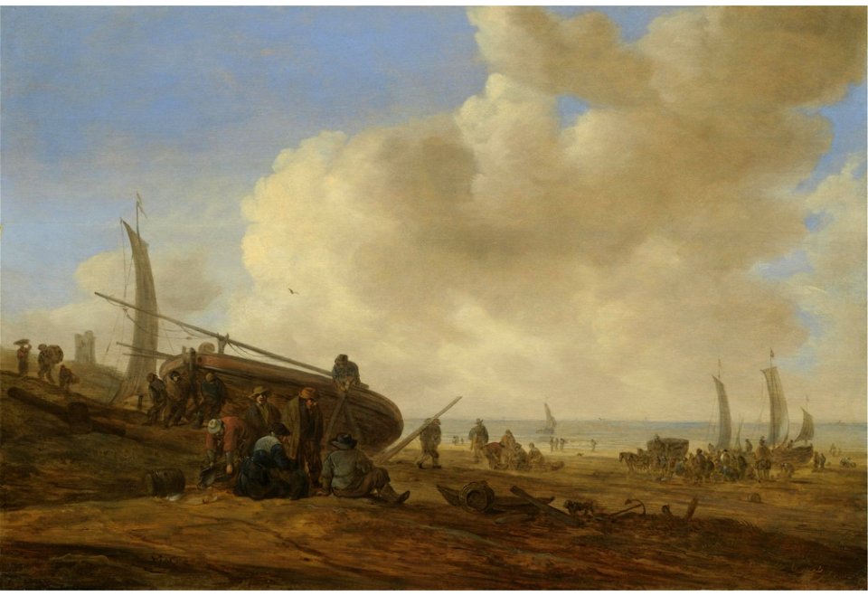 Jan van Goyen - Beach Scene L07031-29-lr-1