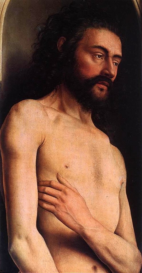Jan van Eyck - The Ghent Altarpiece - Adam (detail) - WGA07626