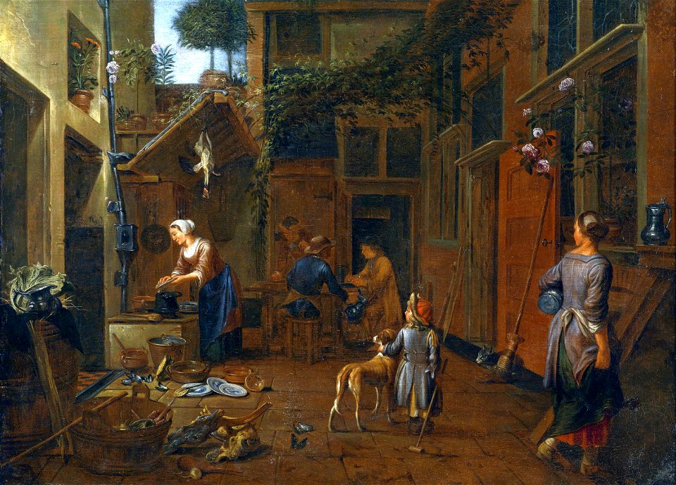 Jan van Buken Innenhof mit Küche