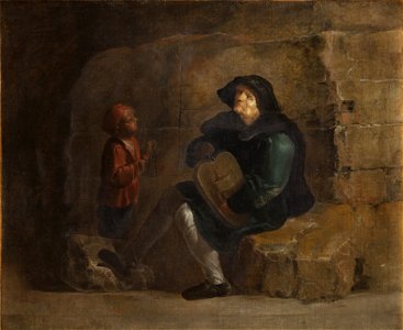 Jan van der Venne - Hurdy-gurdy player
