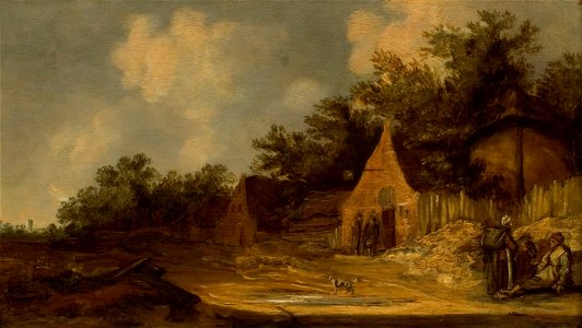Jan van Goyen - Landschap met boerenhofstede - 0328 - Rijksmuseum Twenthe