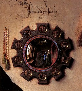 Jan van Eyck - Portrait of Giovanni Arnolfini and his Wife (detail) - WGA7695