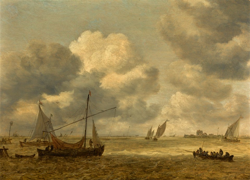 Jan van Goyen - Coastal Vessels in a Choppy Sea