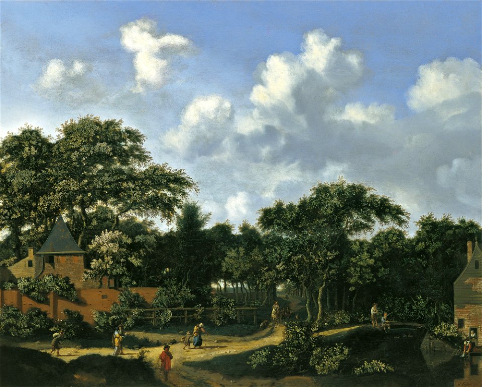 Jan van der Heyden - Crossroad in a Wood