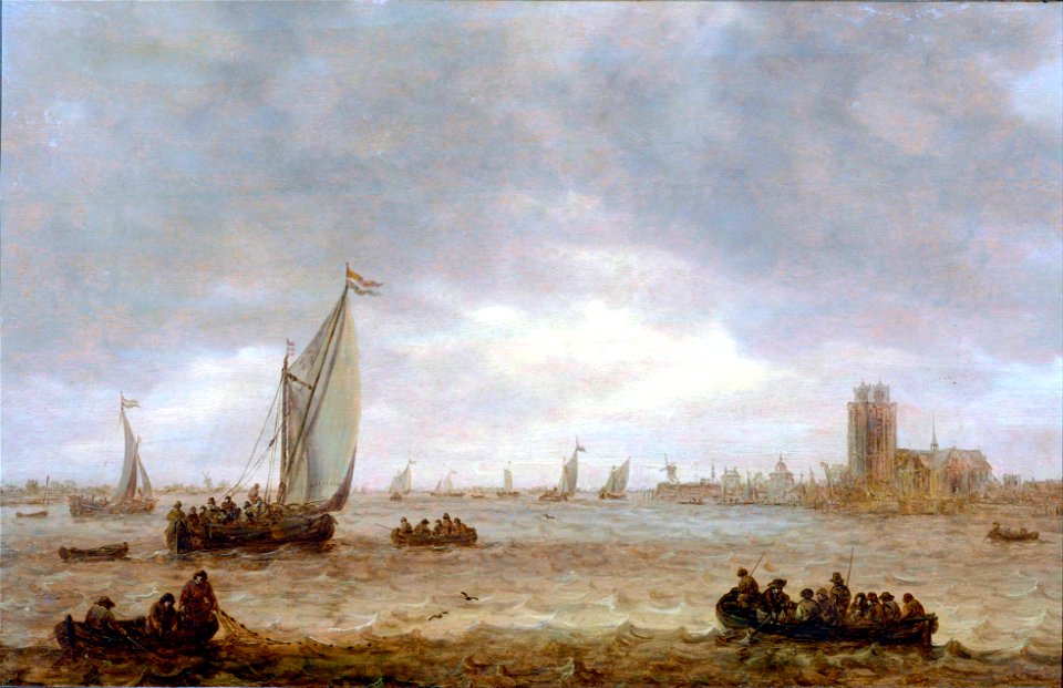 Jan van Goyen - Mouth of the Meuse (Dordrecht) - Google Art Project