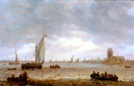 Jan van Goyen - Mouth of the Meuse (Dordrecht) - Google Art Project