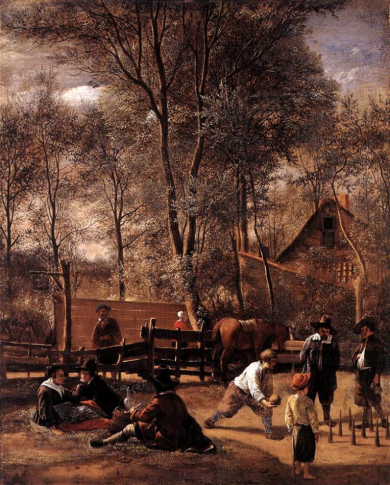Jan Steen - Skittle Players Outside an Inn - WGA21731