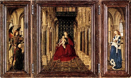 Jan van Eyck - Small Triptych - WGA07613. Free illustration for personal and commercial use.