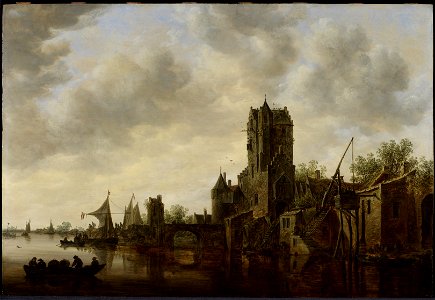 Jan van Goyen - River Landscape with the Pellecussen Gate near Utrecht - 83.84 - Minneapolis Institute of Arts