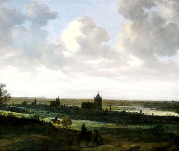 Jan van Goyen, View of Arnhem. Free illustration for personal and commercial use.