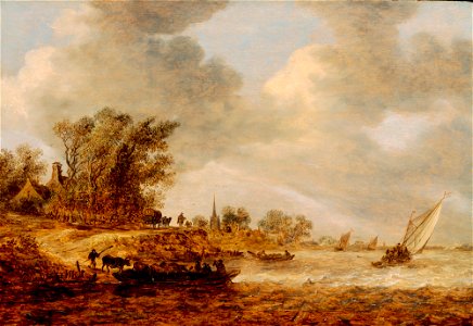 Jan van Goyen - A Windy Day - 39.5 - Detroit Institute of Arts