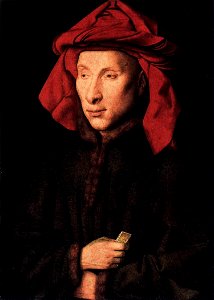 Jan van Eyck - Portrait of Giovanni Arnolfini - WGA7608. Free illustration for personal and commercial use.