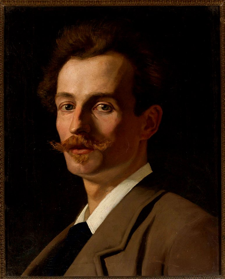 Jan Styka - Portrait of Franciszek Krudowski, painter - MP 1124 MNW - National Museum in Warsaw