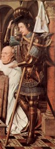 Jan Van Eyck Brugge Madonna Child canon VanderPaele (parade armour)