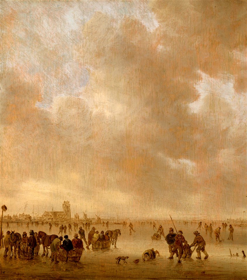 Jan van Goyen - On the Ice Near Dordrecht - 223-1916 - Saint Louis Art Museum
