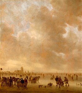 Jan van Goyen - On the Ice Near Dordrecht - 223-1916 - Saint Louis Art Museum
